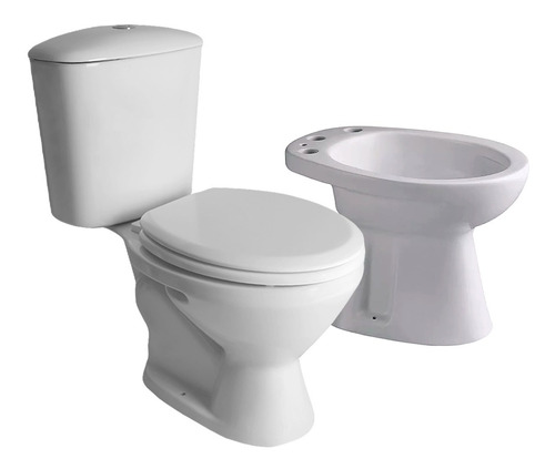 Juego Baño Completo Inodoro Mochila Tapa Bidet Ferrum Mayo