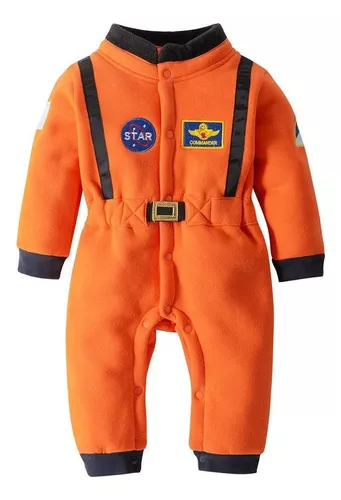 Traje de Halloween Disfraz de Bebé Niña Astronauta (Blanco, 12-18 Meses)