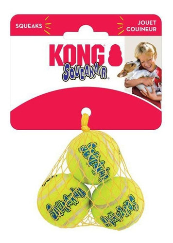 Kong Squeak Air Balls X-small Juguete Pelota Perro Pack X3- 