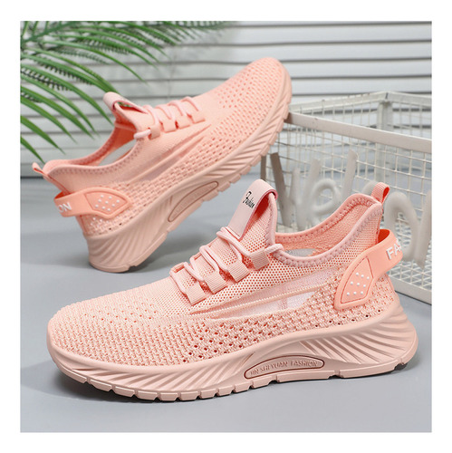 Zapatillas De Mujer Sencillas Versátiles Malla Transpirable
