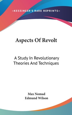 Libro Aspects Of Revolt: A Study In Revolutionary Theorie...