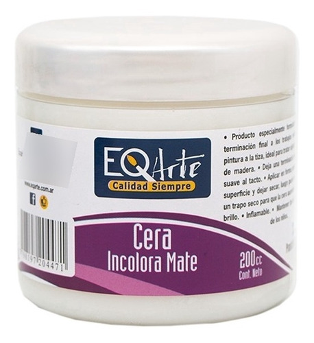 Cera Incolora Eq Arte Para  Chalk Paint 200cc