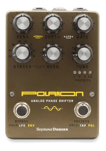 Pedal Seymour Duncan Polaron Phaser Shifter Analógico Cor Verde