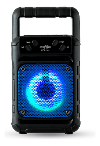 Parlante Portátil Inalámbrico Bluetooth Radio Fm Usb Color Negro