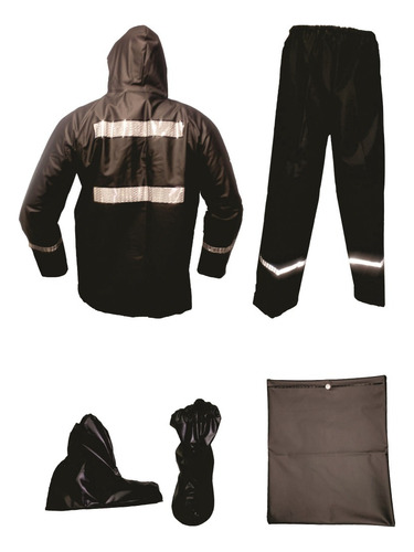 Impermeable Moto 4 Piezas Cal18 Original Sdc 2 Obsequios.