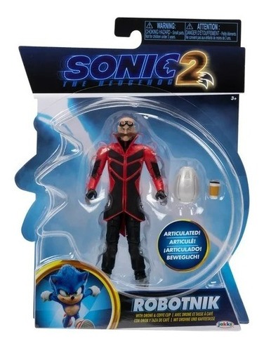  Figuras De Acción Sonic The Hedgehog  Robotnik , 2 Piezas