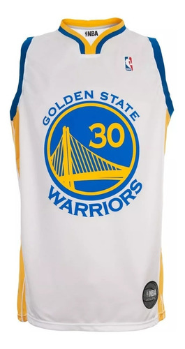 Camiseta Nba Golden State Warriors Curry Blanca Basket