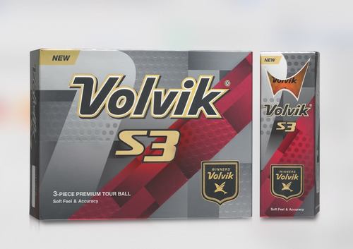 Imagen 2 de 2 de Pelotas Golf Volvik S3 Orange 12 Pz