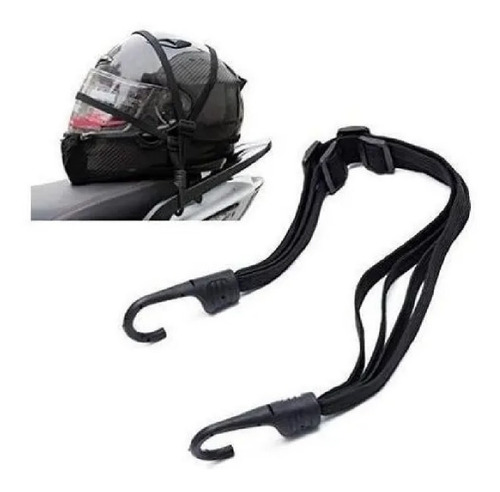 Imagen 3 de 4 de Red Elastico Porta Sujeta Casco Moto Tipo Zuncho Pulpo