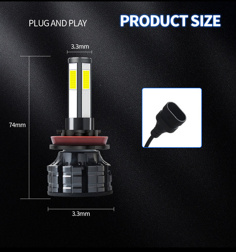 Premium Kit De Focos Faros Csp Led H4 Hb2 9003