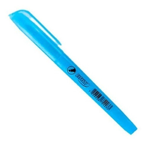 Marca Texto Fluorescente Azul Neon - Brw