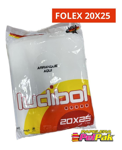 Folex Separador Lamina Alimentos Freezer Fiambre 1kg 20x25cm