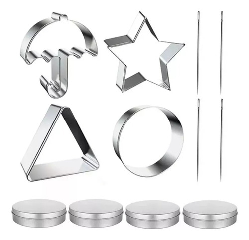 Cortador Kit Estrelas De Natal 12 Modelos Modulares - 5 Cm