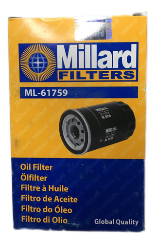 Filtro De Aceite Millard Ml-61759 Chevrolet Tahoe 5.3l - 4.3