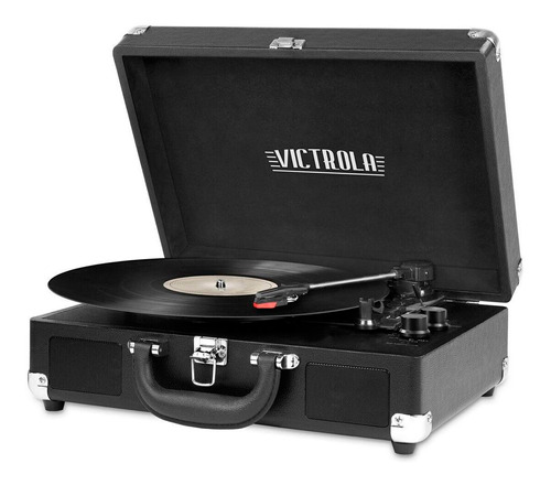 Victrola Tocadiscos Con Parlantes Bluetooth Entrada Aux Amv