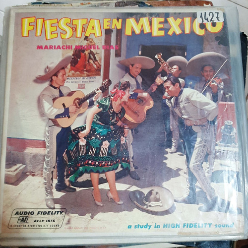 Vinilo Mariachi Miguel Dias Fiesta En Mexico Mx1