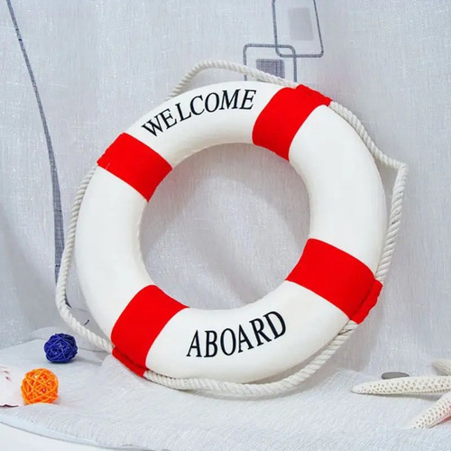T 2 Anillos Salvavidas Náuticos De Espuma Aboard Para