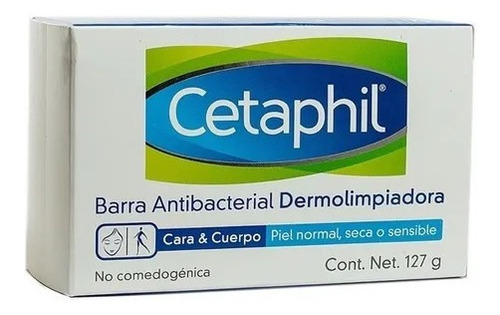 Jabón En Barra Cetaphil Antibacterial, 127 G