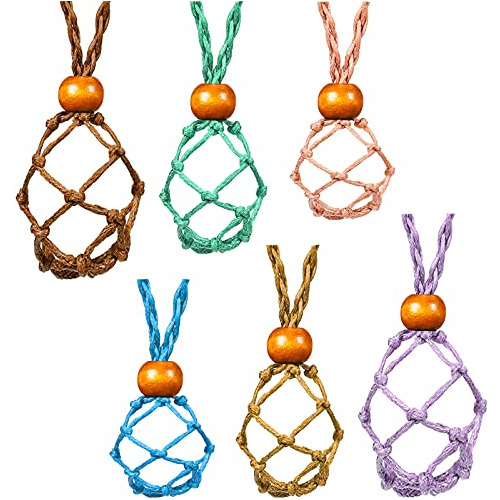 Juego De 6 Cordones De Collar, Soporte De Piedra Vacío...