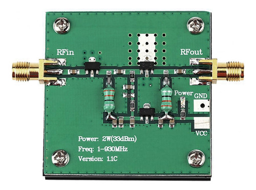 Amplificador Rf De 1-930 Mhz Y 2 W, Módulo Amplificador De P