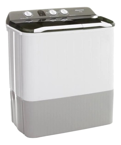 Imagen 2 de 4 de Lavadora semiautomática de doble tina Hisense WSA1302P blanca 13kg 127 V