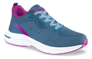 Tenis Pulmi Azul-fuc Para Mujer Croydon