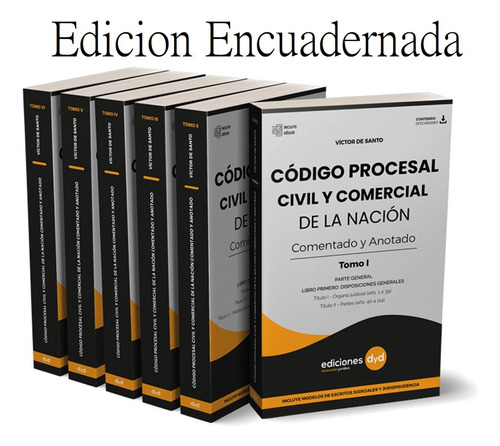 Código Pro Civ Com De La Nación Comentado 6 Ts Encuadernados