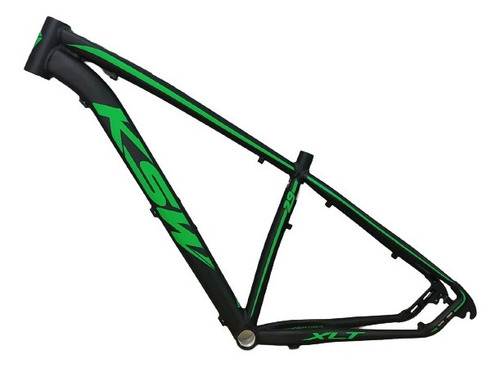 Quadro de bicicleta KSW KSW preto/verde - 21