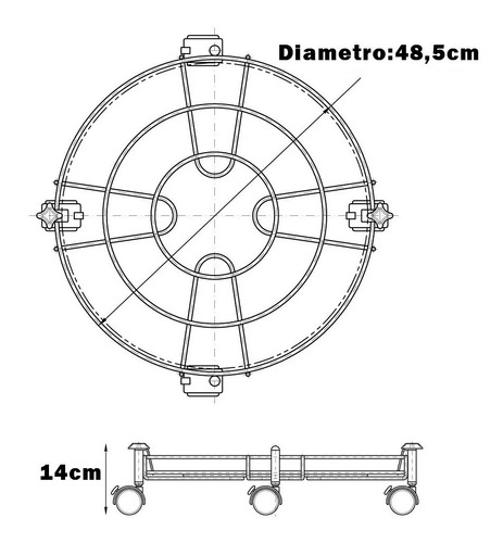 Imagen 2 de 3 de Soporte Estufa S3100