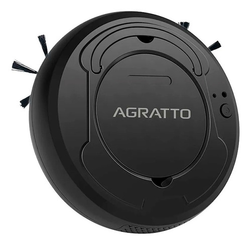 Aspirador De Pó Robô Praticci Aar01i-04 Preto Usb 3w 3.7v Agratto