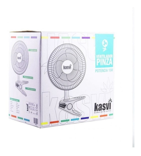 Ventilador De Pinza Para Cultivo 15w Kasvi