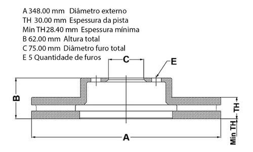 Disco Freio Dianteiro Fremax Bd1986