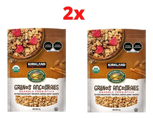 Granola Kirkland Granos Ancestrales Sin Gluten 1 Pack 2 Bol 