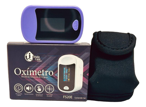 Oxímetro De Pulso Led Para Dedo Homecare Lila Con Estuche  