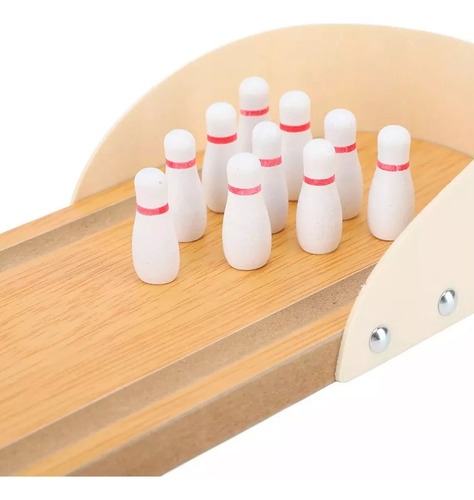 Mini Juego Bolos Bowling Quilles Divertido Madera