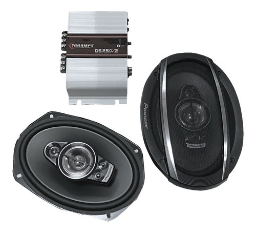 Parlantes Pioneer 6x9 6997 750w + Potencia Taramps 160x2