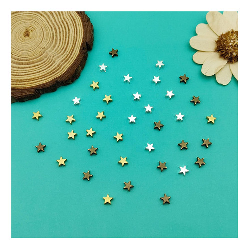 Cuentas Espaciador Estrella De 60pcs Para Joyas, Cuentas De