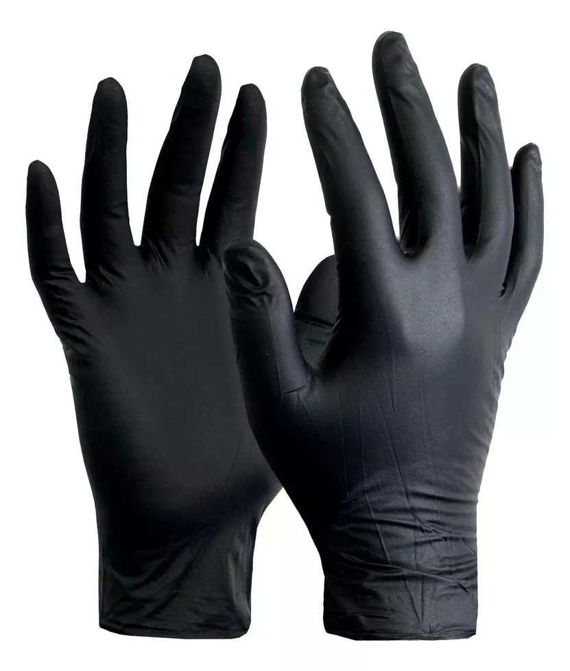 Tercera imagen para búsqueda de guantes nitrilo negro