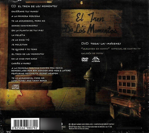 Cd+dvd Alejandro Sanz / El Tren De Los Momentos Ed Es (2007)