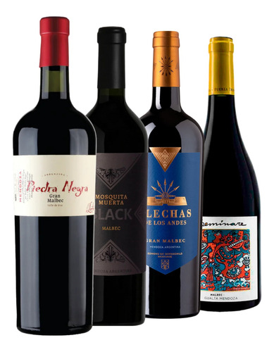 Vinos Caja Degustación Malbecs Premiados 4 Botellas --