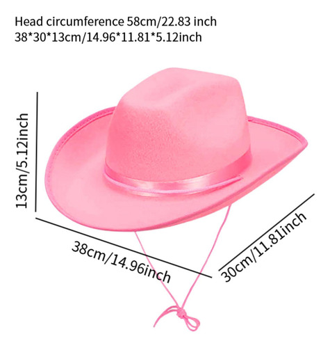 Sombrero De Vaquero Occidental, Cómodo Sombrero De