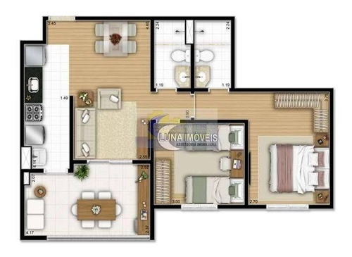 Imagem 22 de 25 de Apartamento Com 2 Dormitórios À Venda, 74 M² Por R$ 640.000,00 - Rudge Ramos - São Bernardo Do Campo/sp - Ap3124