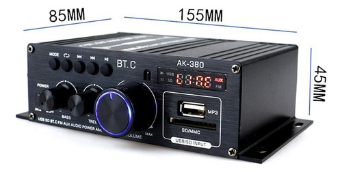 . Amplificador De Potencia De Audio Portátil Mac Con Sonido