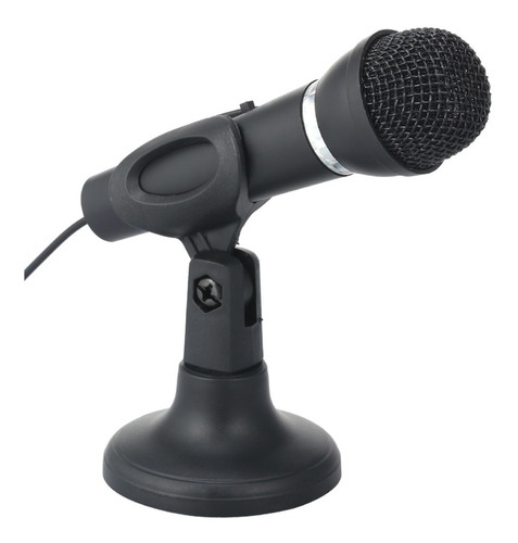 Microfono Plug 3.5 Pc Notebook Con Pedestal / Crisol Tecno