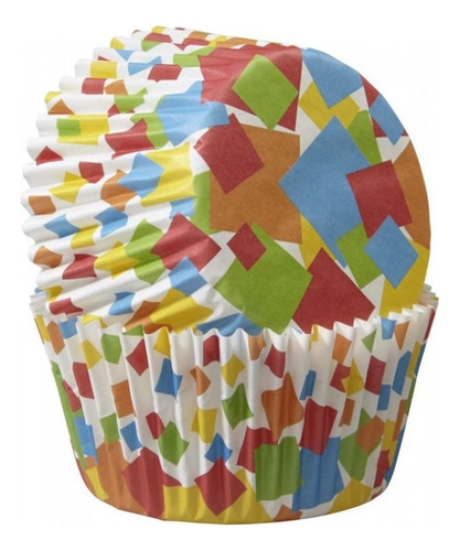 Capacillo Estándar Confetti Cuadrado Color Cups Wilton