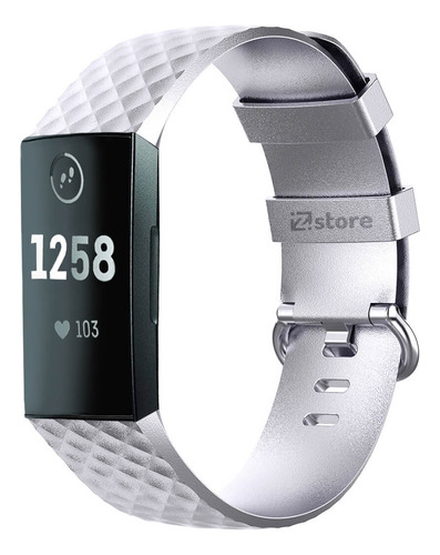 Correa Compatible Con Fitbit Charge 4 Plateado