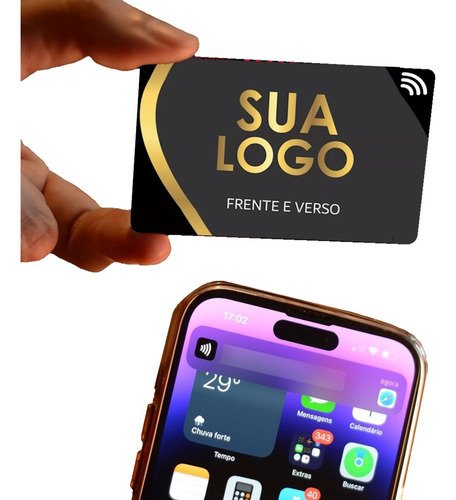Cartão Visita Digital Personalizado Aprox Nfc+ Site Editável