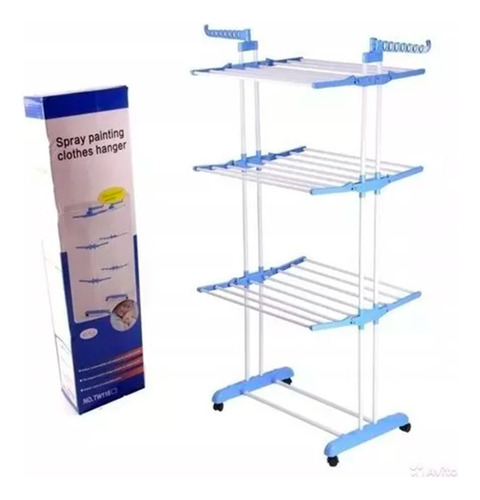 Tendedero Organizador Colgador Ropa Plegable 3 Niveles