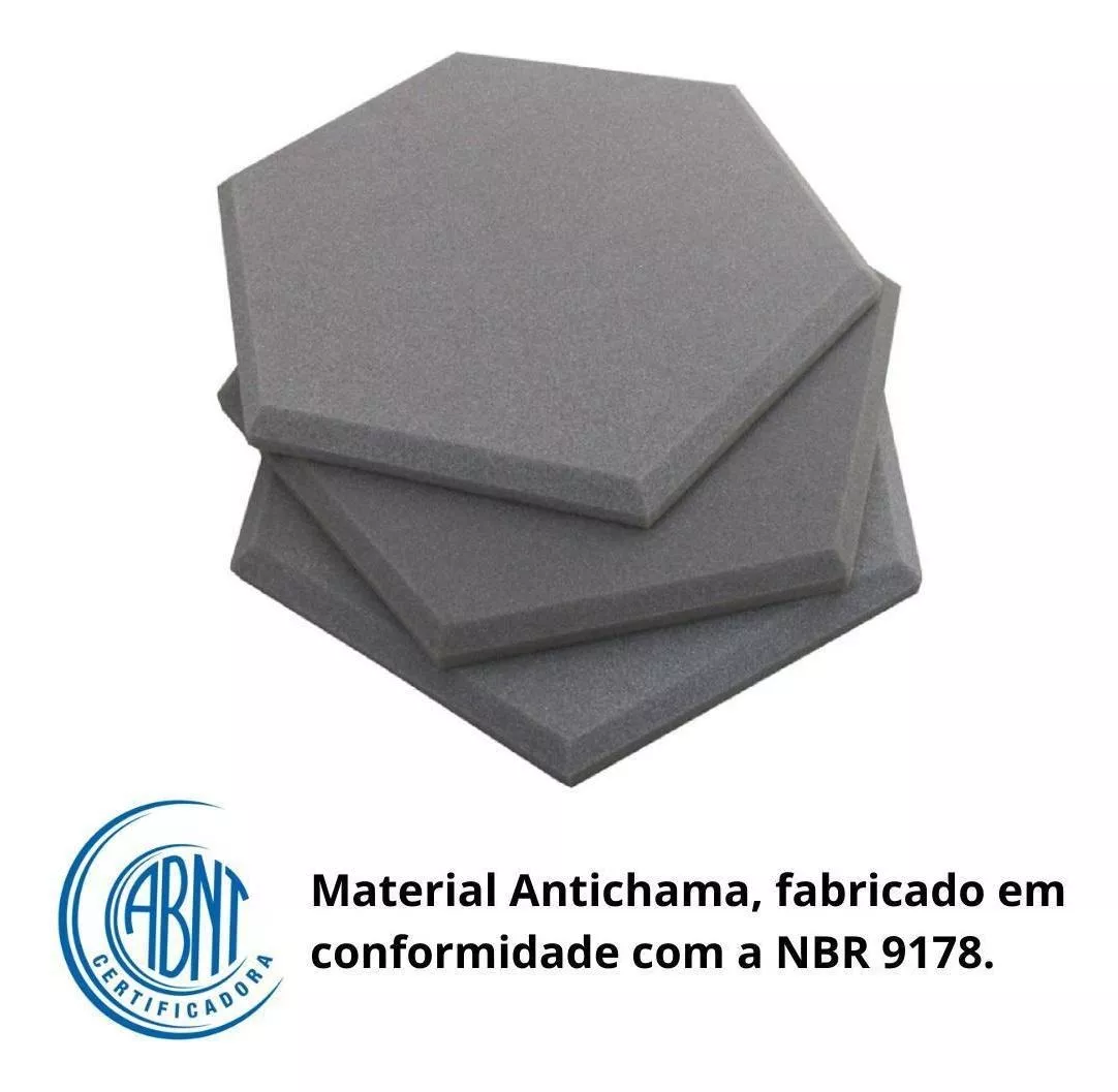 Primeira imagem para pesquisa de espuma acustica anti chama audio profissional