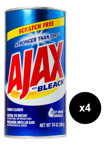 Ajax En Polvo Limpiador Blanqueador X4uni Somos Tienda-